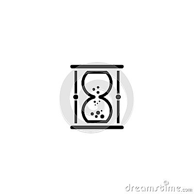 Hourglass vector icon Vector Illustration